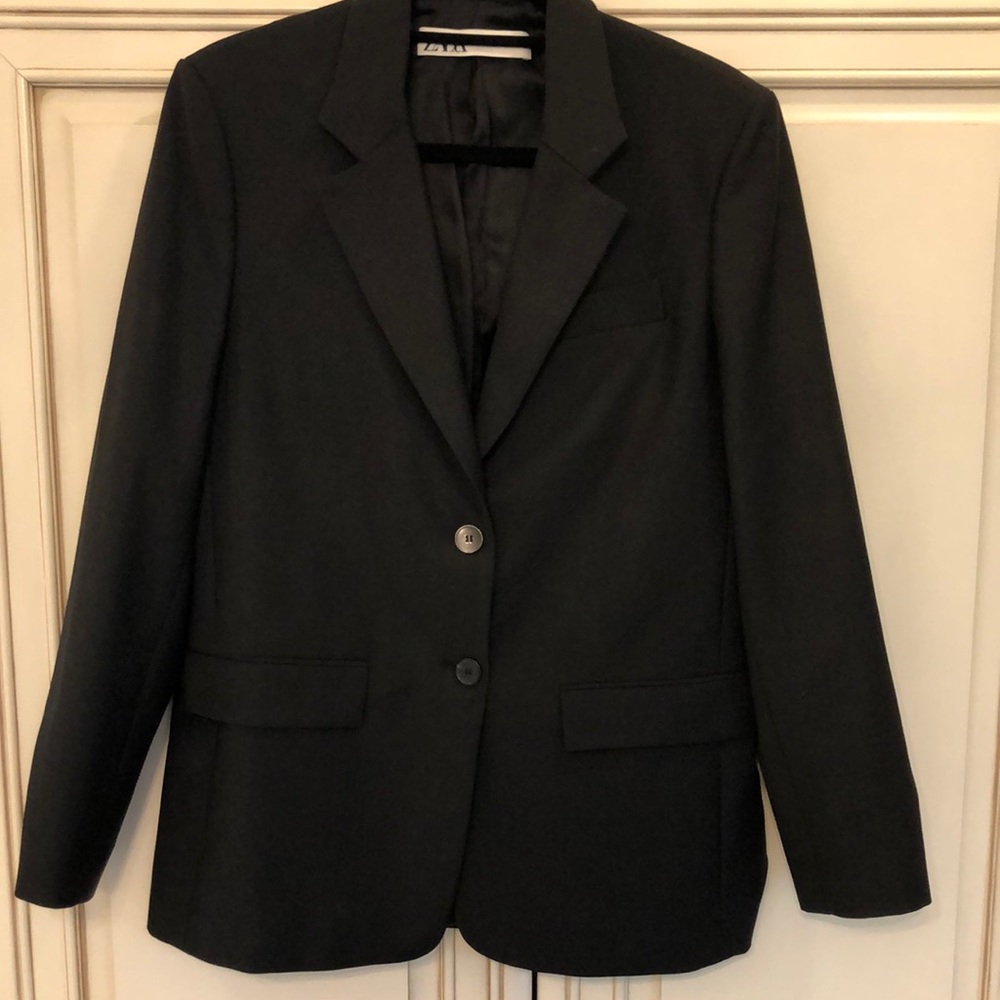 Zara Oversized Black Blazer New Without Tag Sz XS